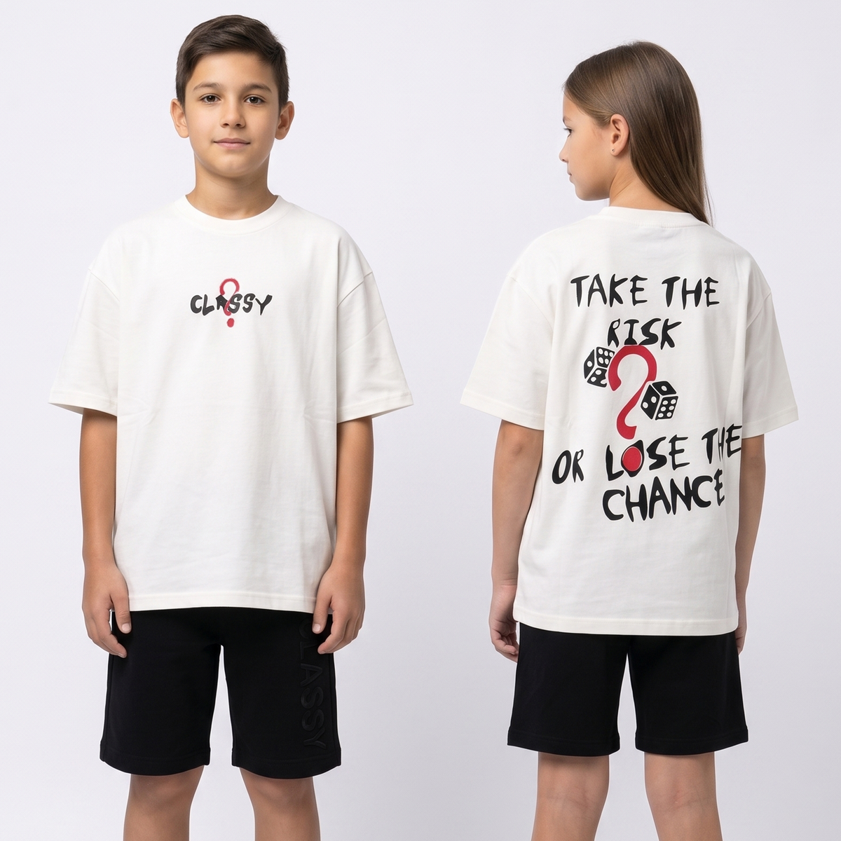 Risk white t-shirt
