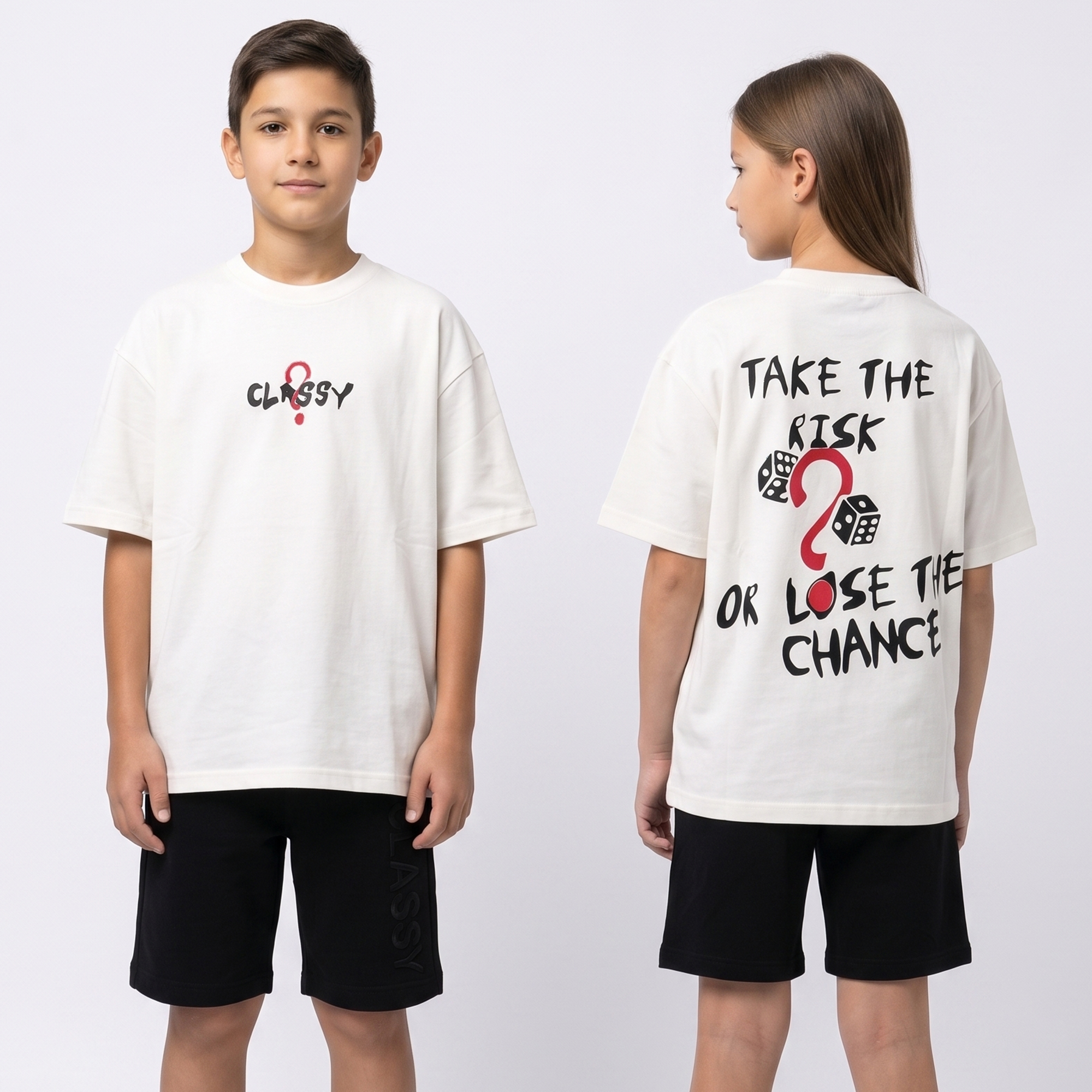 Risk white t-shirt