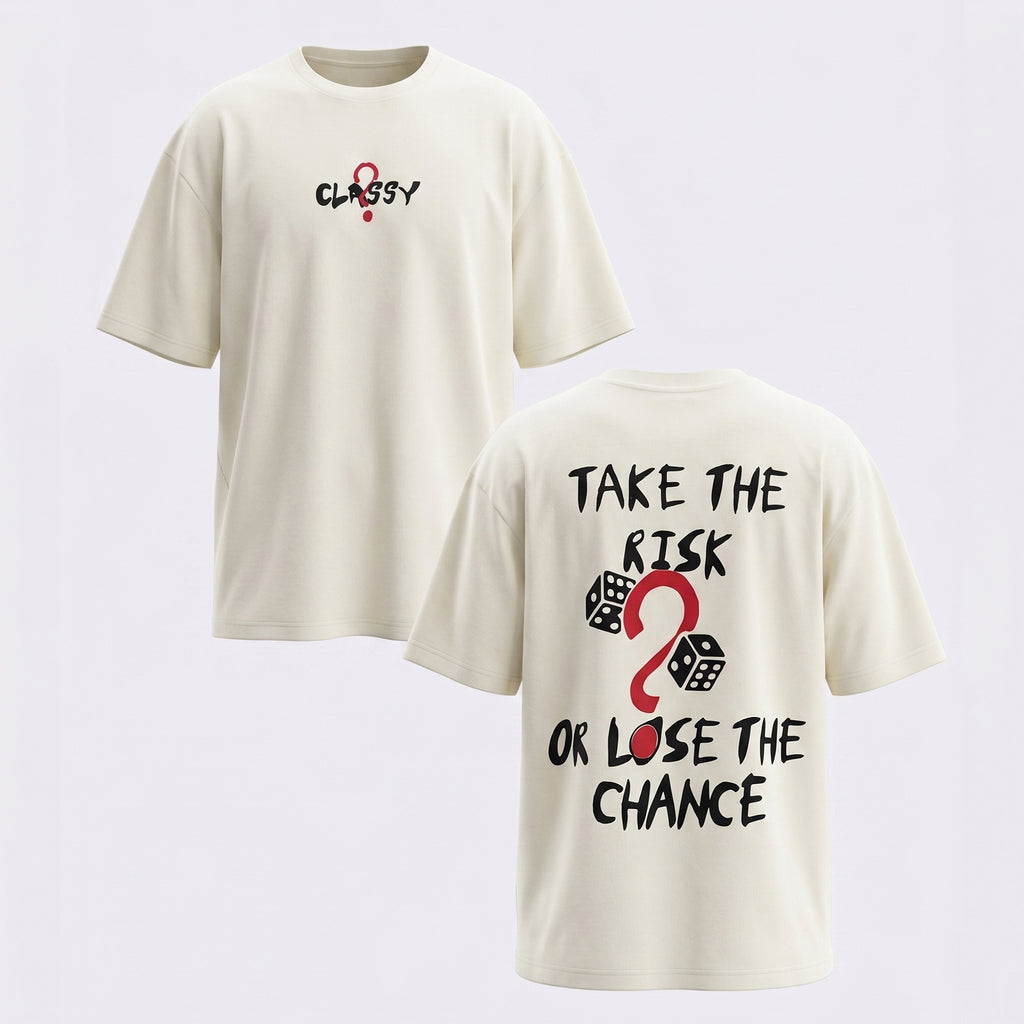 Risk white t-shirt