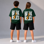 break rules dark green t-shirt