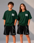 break rules dark green t-shirt