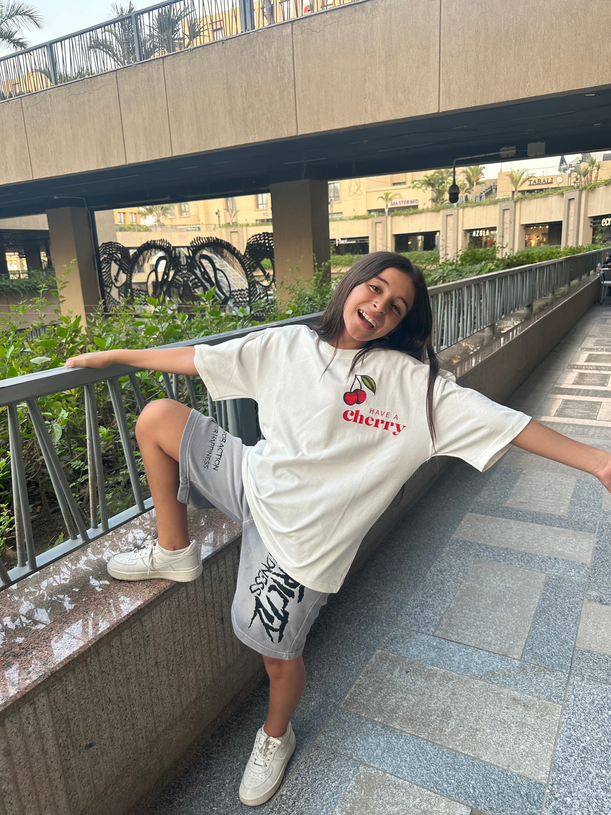 Cherry white t-shirt