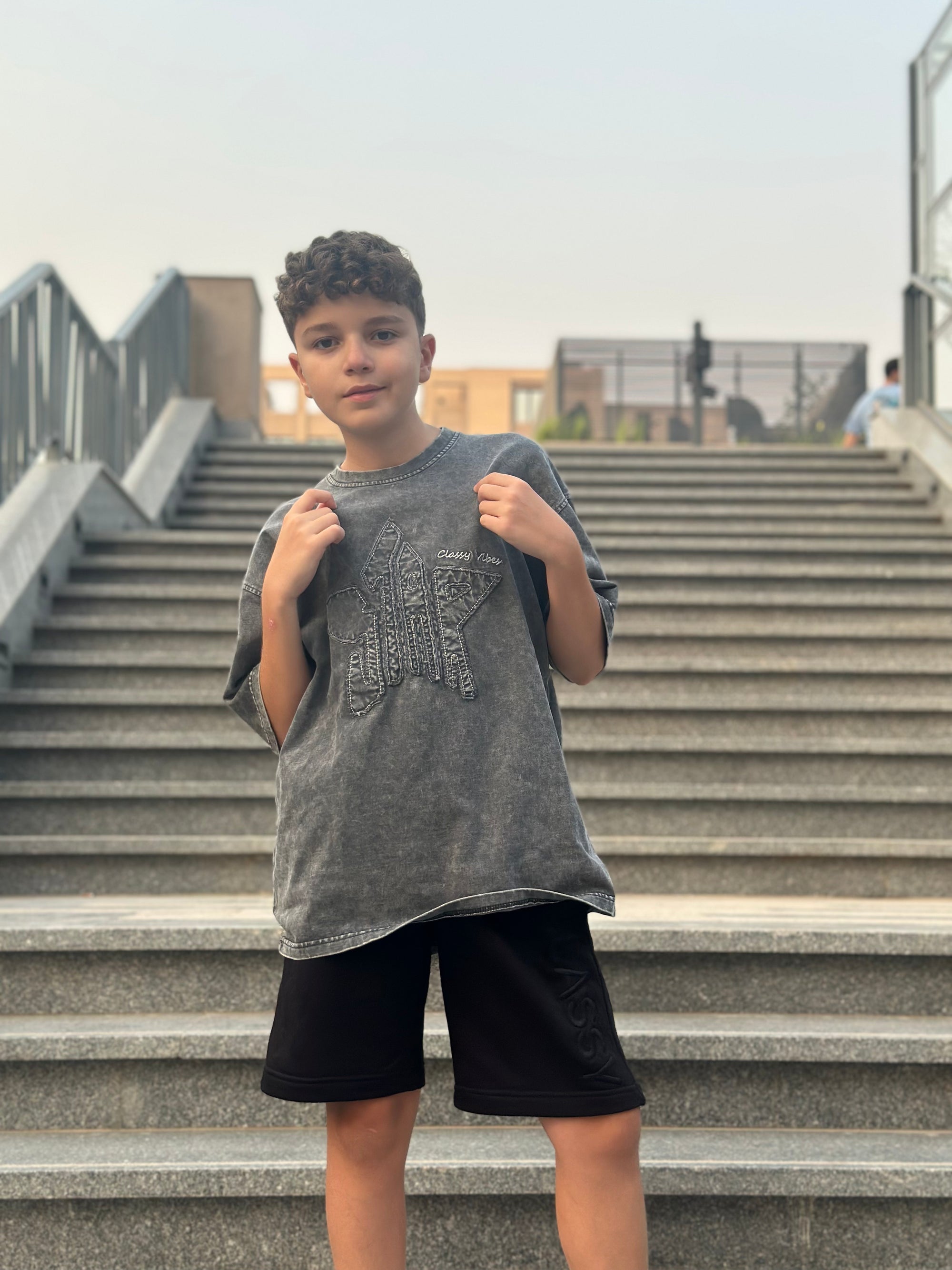 Washed grey t-shirt