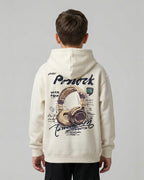 Headphone white hoodie