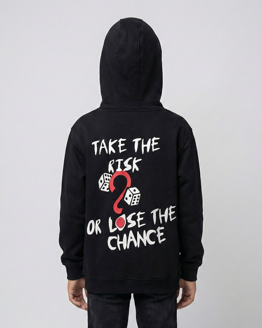 Risk black hoodie